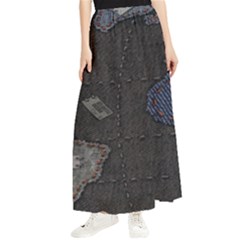 World Map Maxi Chiffon Skirt by Ket1n9