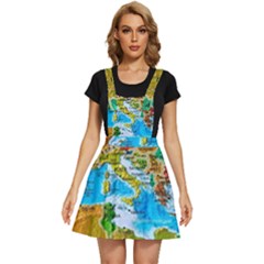 World Map Apron Dress