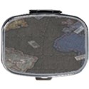 World Map Mini Square Pill Box View1