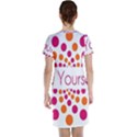 Be Yourself Pink Orange Dots Circular Short Sleeve Nightdress View2