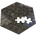 World Map Wooden Puzzle Hexagon View2