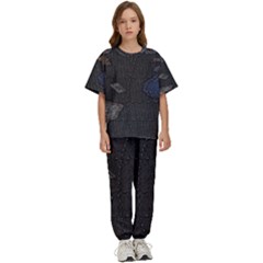 World Map Kids  T-shirt And Pants Sports Set by Ket1n9