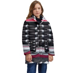 Car Engine Kids  Hooded Longline Puffer Jacket by Ket1n9