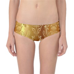 Golden Pattern Vintage Gradient Vector Classic Bikini Bottoms by Ket1n9