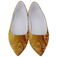 Golden Pattern Vintage Gradient Vector Women s Low Heels by Ket1n9