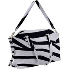 White Tiger Skin Canvas Crossbody Bag by Ket1n9