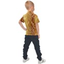 Golden Pattern Vintage Gradient Vector Kids  Polo T-Shirt View2