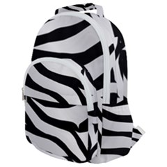 White Tiger Skin Rounded Multi Pocket Backpack by Ket1n9