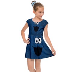 Funny Face Kids  Cap Sleeve Dress by Ket1n9