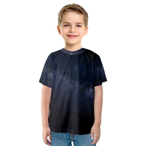 Cosmos Dark Hd Wallpaper Milky Way Kids  Sport Mesh T-shirt by Ket1n9