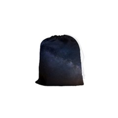 Cosmos Dark Hd Wallpaper Milky Way Drawstring Pouch (xs) by Ket1n9