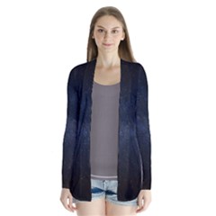 Cosmos Dark Hd Wallpaper Milky Way Drape Collar Cardigan by Ket1n9