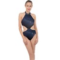 Cosmos Dark Hd Wallpaper Milky Way Halter Side Cut Swimsuit View1