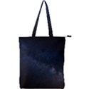 Cosmos Dark Hd Wallpaper Milky Way Double Zip Up Tote Bag View1