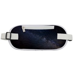 Cosmos Dark Hd Wallpaper Milky Way Rounded Waist Pouch by Ket1n9