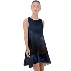 Cosmos Dark Hd Wallpaper Milky Way Frill Swing Dress by Ket1n9