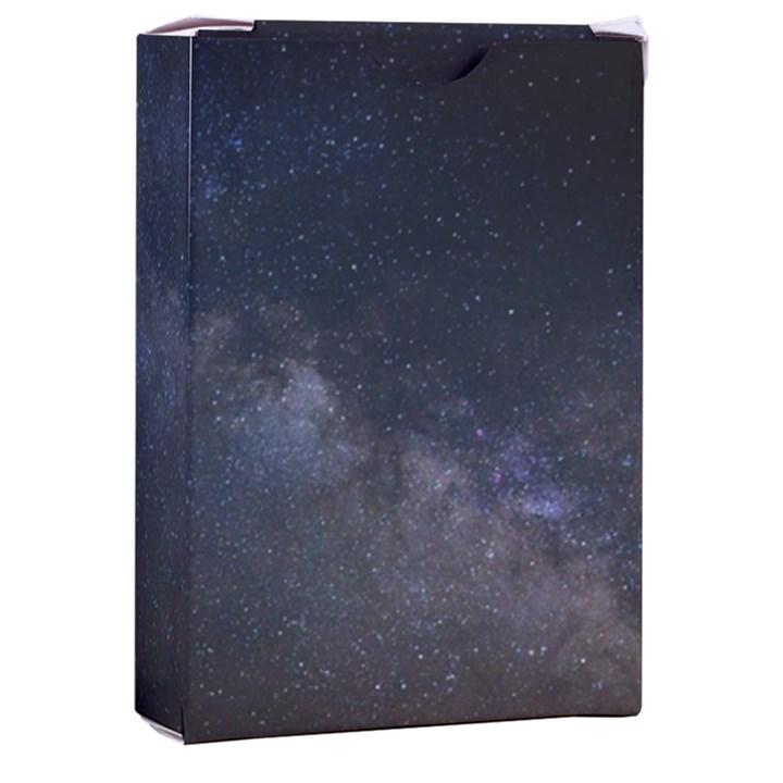 Cosmos Dark Hd Wallpaper Milky Way Playing Cards Single Design (Rectangle) with Custom Box