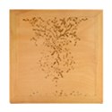 Illustration Of Butterflies And Flowers Ornament On Green Background Wood Photo Frame Cube View2