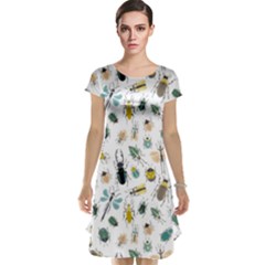 Insect Animal Pattern Cap Sleeve Nightdress by Ket1n9