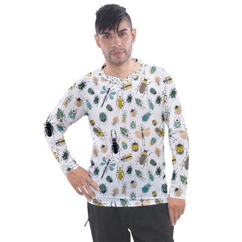 Insect Animal Pattern Men s Pique Long Sleeve T-shirt by Ket1n9