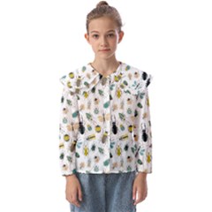 Insect Animal Pattern Kids  Peter Pan Collar Blouse by Ket1n9