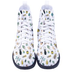 Insect Animal Pattern Women s High-top Canvas Sneakers by Ket1n9