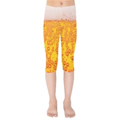 Beer Alcohol Drink Drinks Kids  Capri Leggings  by Ket1n9