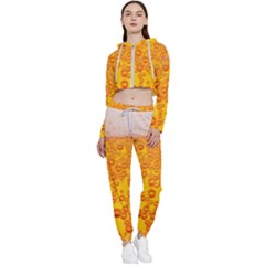 Beer Alcohol Drink Drinks Cropped Zip Up Lounge Set by Ket1n9