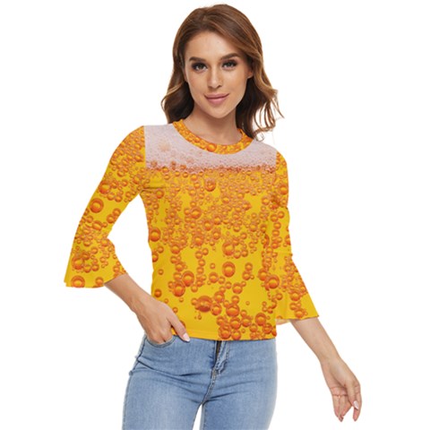 Beer Alcohol Drink Drinks Bell Sleeve Top by Ket1n9