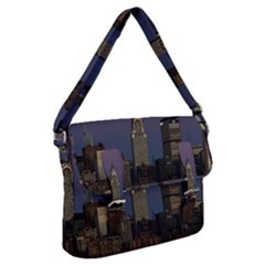 Skyline City Manhattan New York Buckle Messenger Bag by Ket1n9