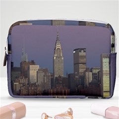 Skyline City Manhattan New York Make Up Pouch (medium) by Ket1n9