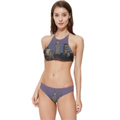 Skyline City Manhattan New York Banded Triangle Bikini Set by Ket1n9