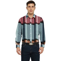 Shingle Roof Shingles Roofing Tile Men s Long Sleeve  Shirt by Ket1n9