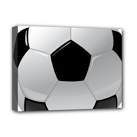 Soccer Ball Deluxe Canvas 16  X 12  (stretched)  by Ket1n9