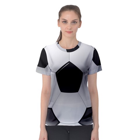 Soccer Ball Women s Sport Mesh T-shirt by Ket1n9