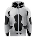 Soccer Ball Men s Zipper Hoodie View1