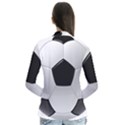 Soccer Ball Drape Collar Cardigan View2