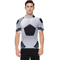 Soccer Ball Men s Short Sleeve Rash Guard by Ket1n9