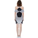 Soccer Ball Shoulder Frill Bodycon Summer Dress View4