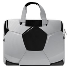 Soccer Ball Macbook Pro 13  Double Pocket Laptop Bag by Ket1n9