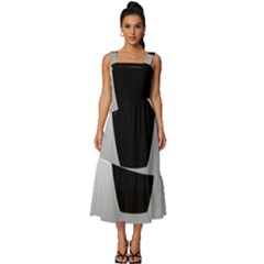 Soccer Ball Square Neckline Tiered Midi Dress by Ket1n9