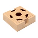 Soccer Ball Bamboo Coaster Set View2