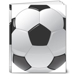 Soccer Ball 8  X 10  Softcover Notebook by Ket1n9