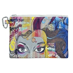 Graffiti Mural Street Art Painting Canvas Cosmetic Bag (xl) by Ket1n9