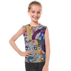 Graffiti Mural Street Art Painting Kids  Mesh Tank Top by Ket1n9