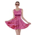 Pink Circuit Pattern Skater Dress View1