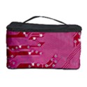 Pink Circuit Pattern Cosmetic Storage Case View1