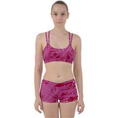 Pink Circuit Pattern Perfect Fit Gym Set by Ket1n9