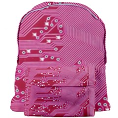 Pink Circuit Pattern Giant Full Print Backpack by Ket1n9