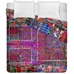 Technology Circuit Board Layout Pattern Duvet Cover Double Side (california King Size) by Ket1n9